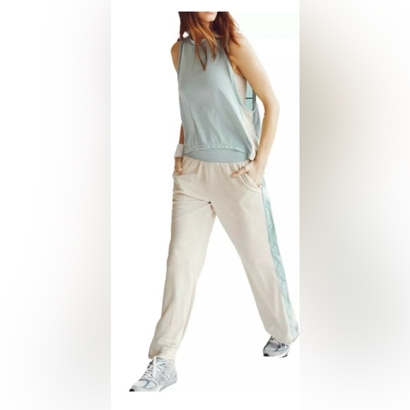 FP movement Stylish Beige and teal Pants. - Picture 1 of 9